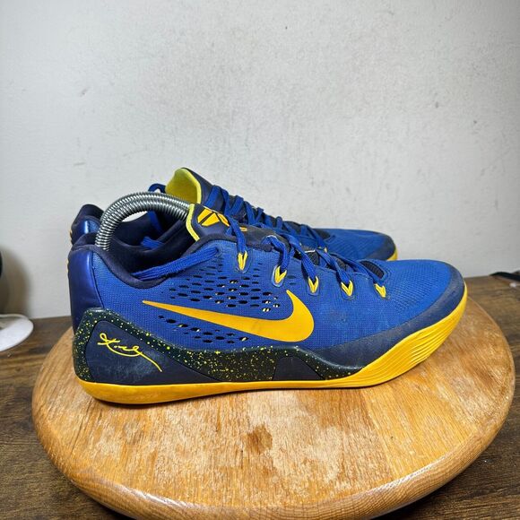 Nike Kobe 9 EM Gym Blue University Gold 2014 Mens Size‎ 10 Shoes 646701-474 main image 4